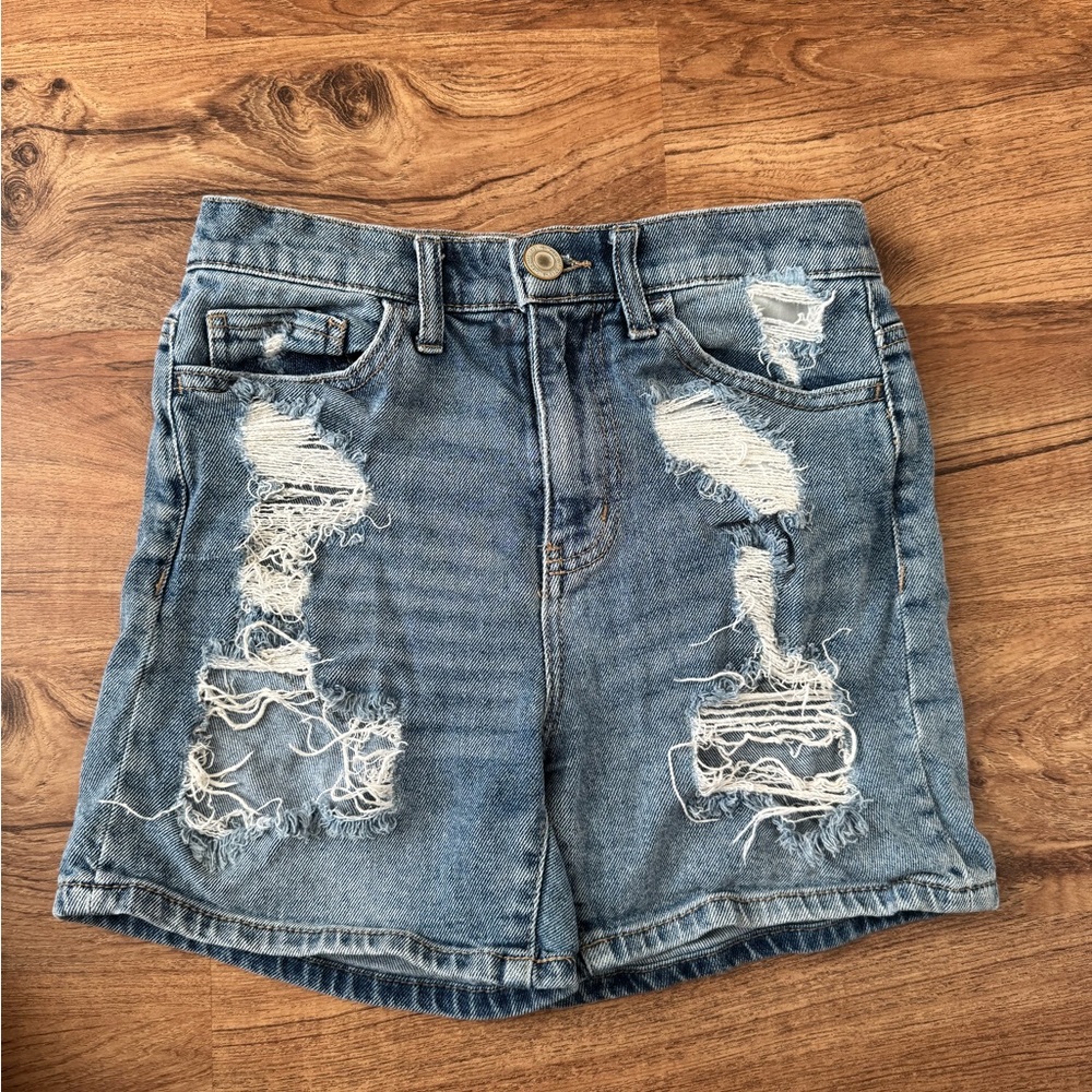 Distressed Women Shorts